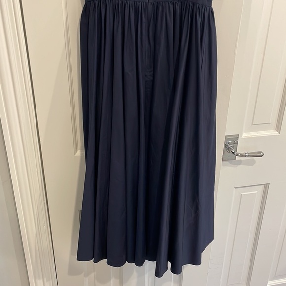 Jason Wu gathered midi navy dress - Picture 7 of 9